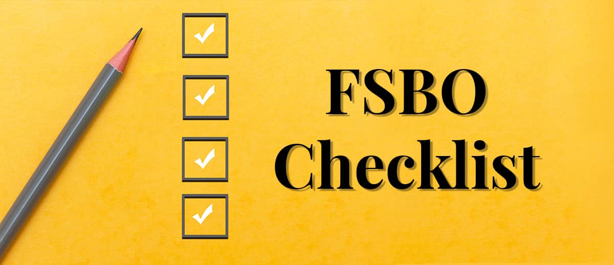 For-sale-by-owner checklist for selling a home privately