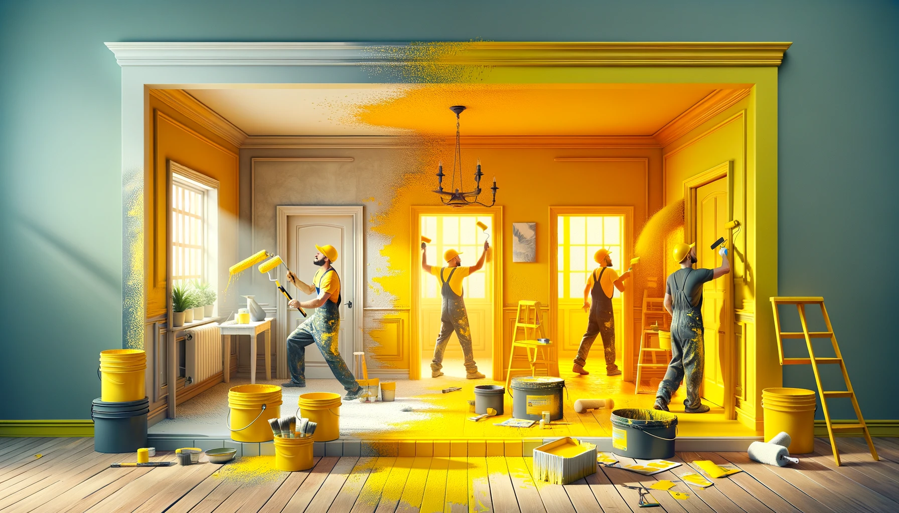 Painting a house before listing it for sale